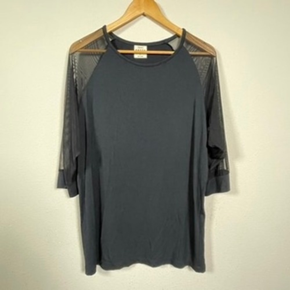 ORTTU Cobra Unisex Black Sheer Mesh Sleeve Avant Garde Goth Gender Neutral Shirt
